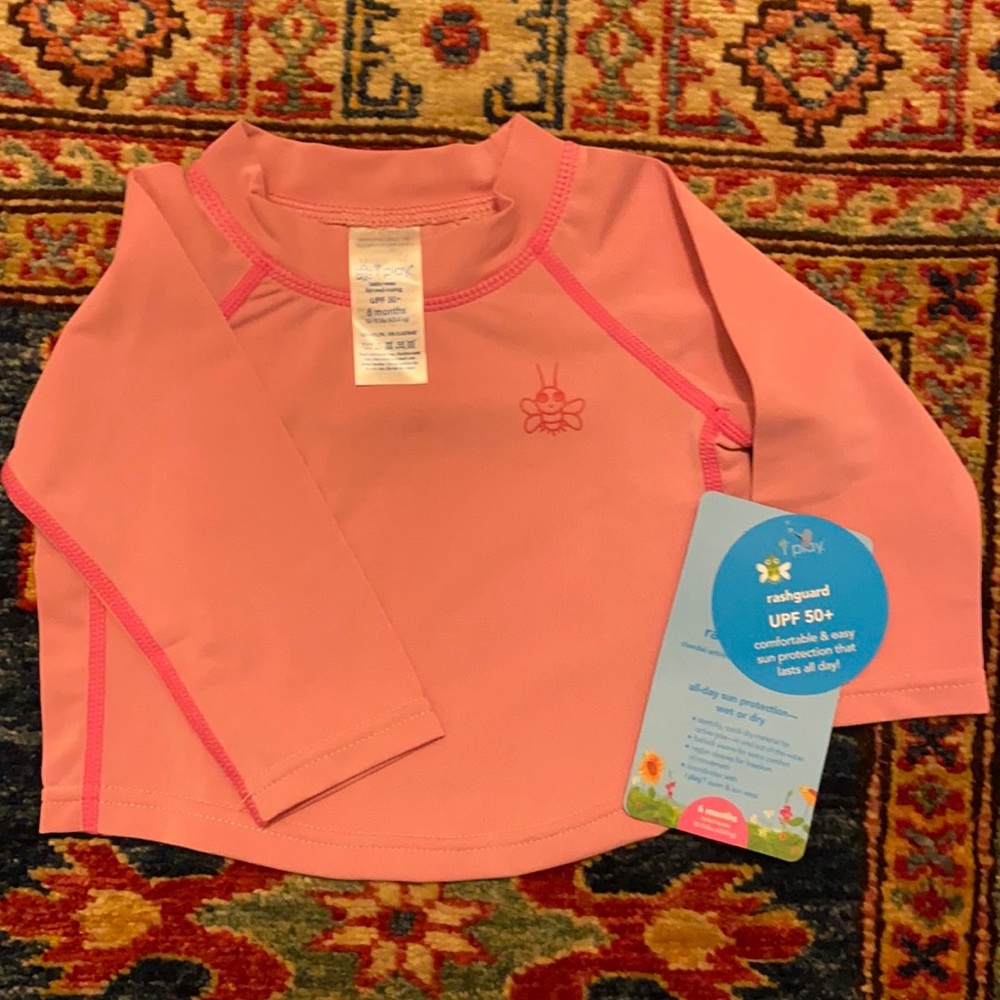 iplay by green sprouts long sleeve rashguard 3-6mb